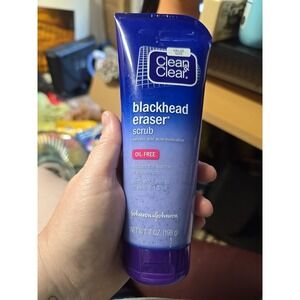Clean & Clear Blackhead Eraser Facial Scrub Cream, Salicylic Acid 7.0oz Oil Free